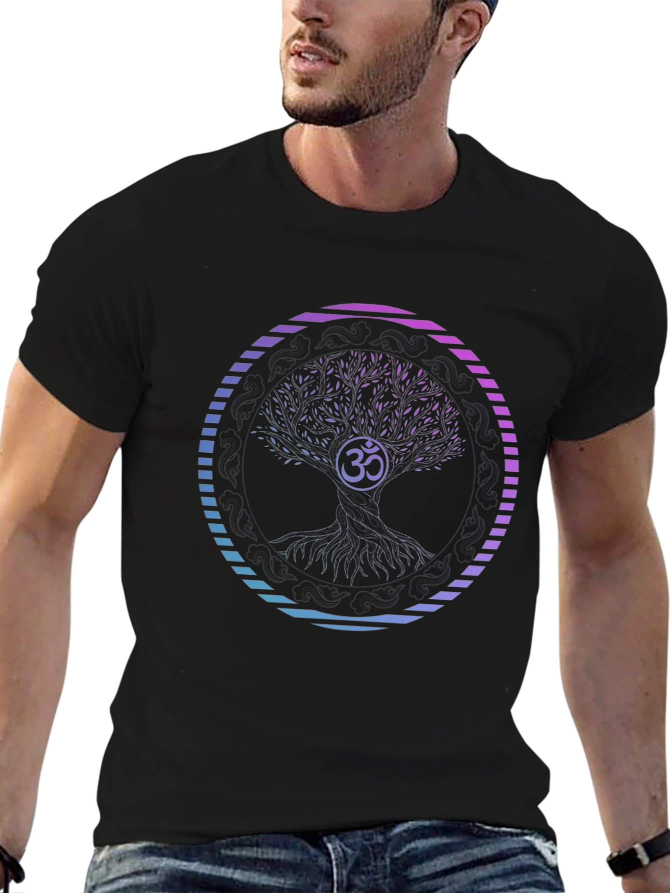 Om Tree of Life Graphic T-Shirt