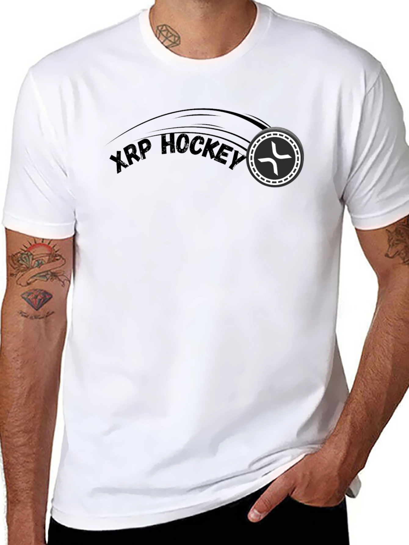 XRP Hockey T-Shirt - Crypto Fan Apparel