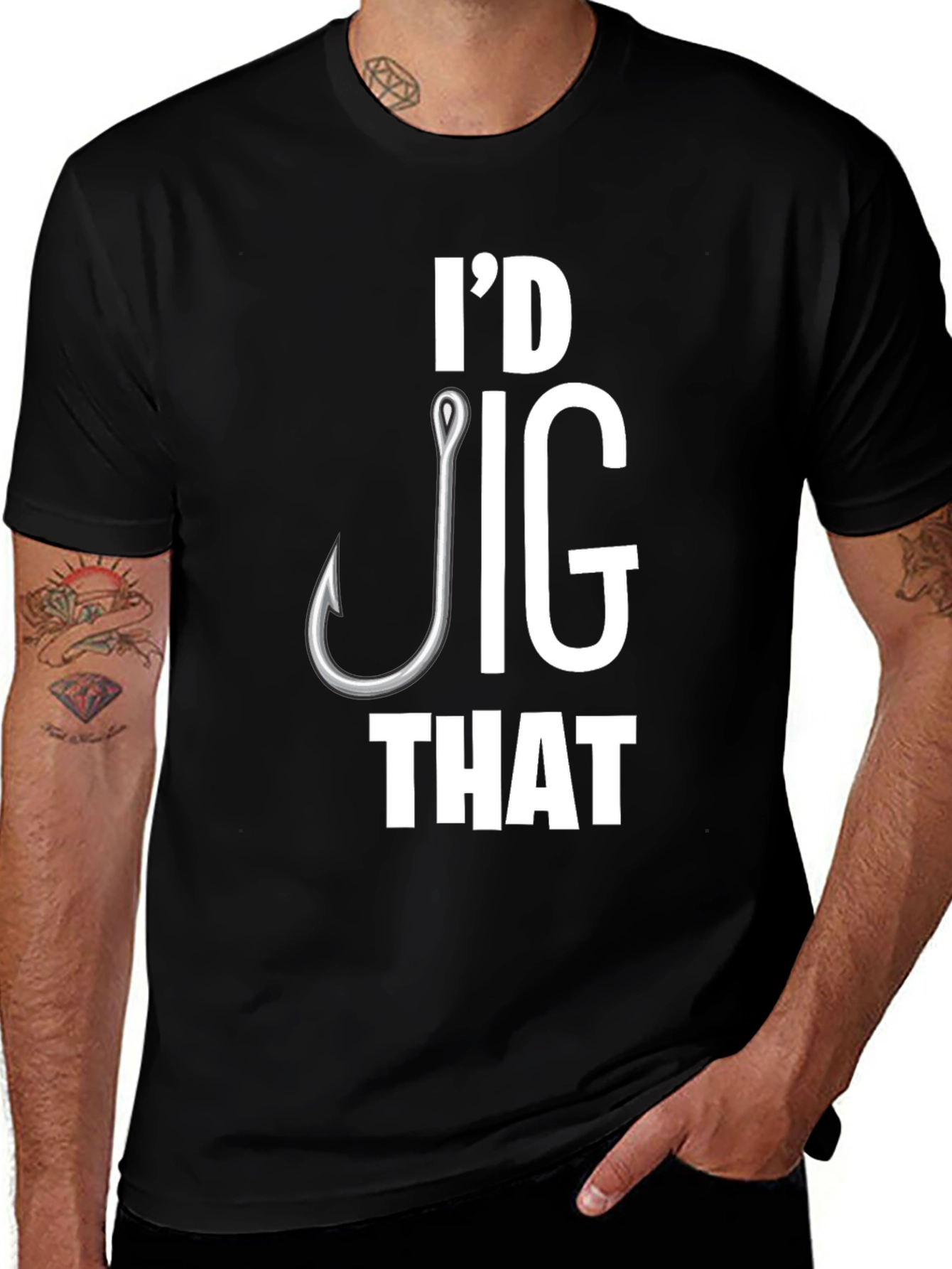 Id Jig That T-Shirt Funny Fishing Tee