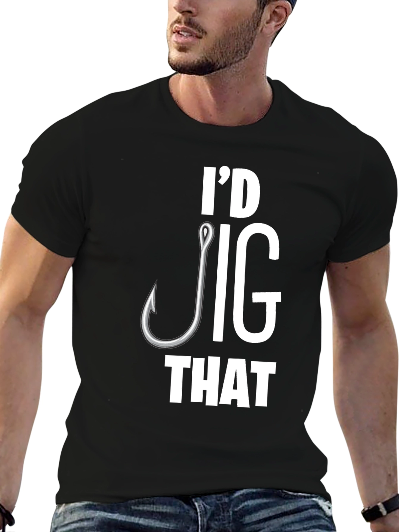 Id Jig That T-Shirt Funny Fishing Tee