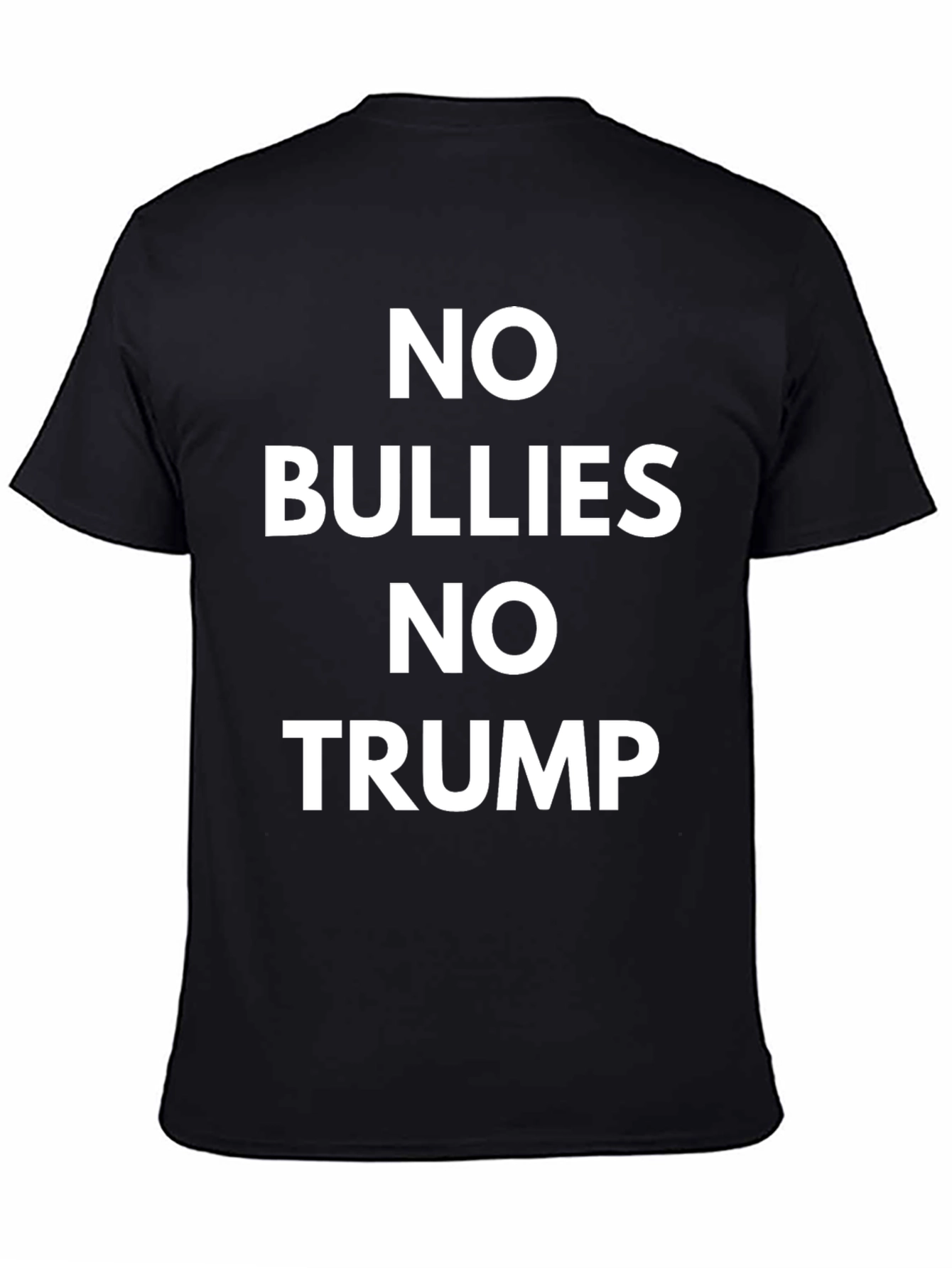 No Bullies No Trump Black T-Shirt
