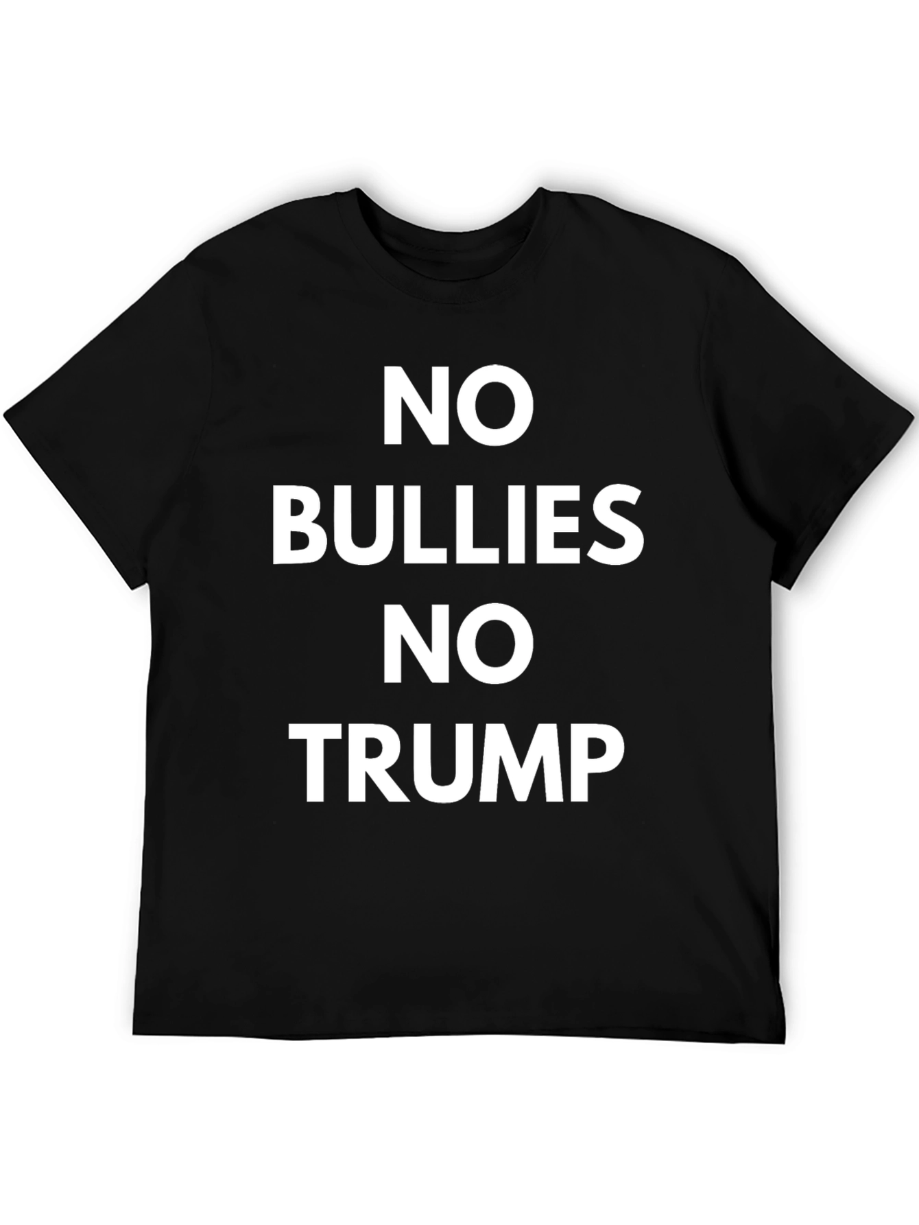 No Bullies No Trump Black T-Shirt