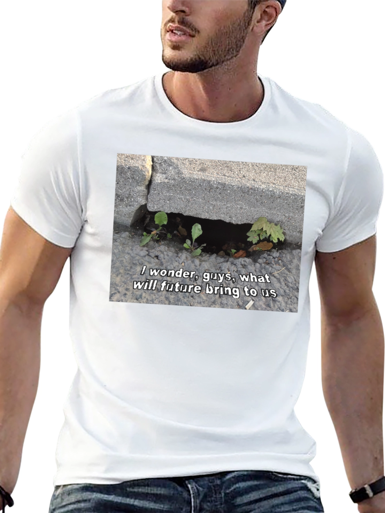 I Wonder Guys Graphic T-Shirt - Black