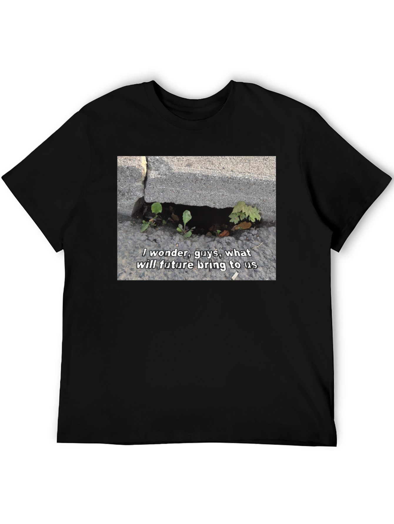I Wonder Guys Graphic T-Shirt - Black