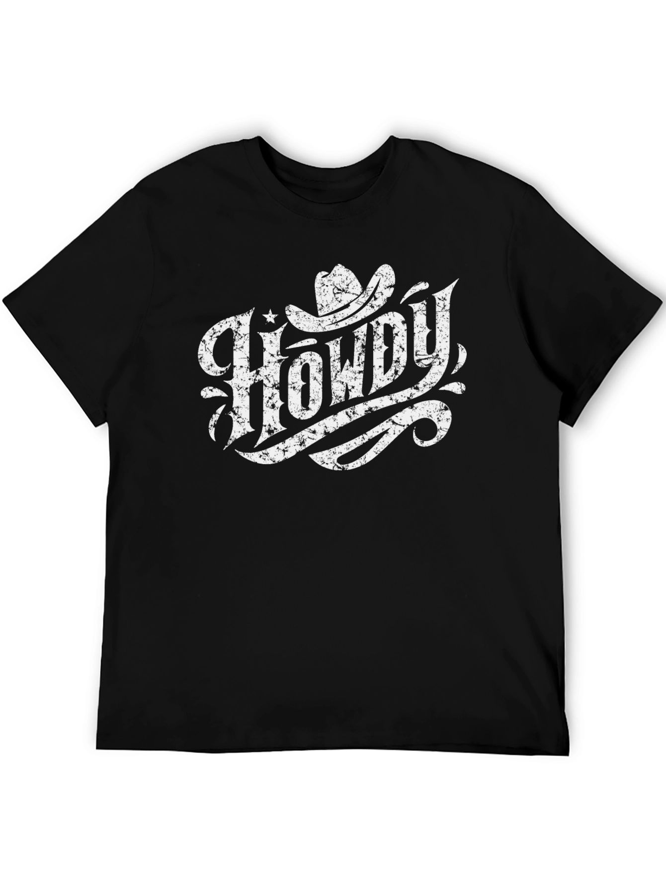 Howdy Cowboy Graphic T-Shirt - Western Style