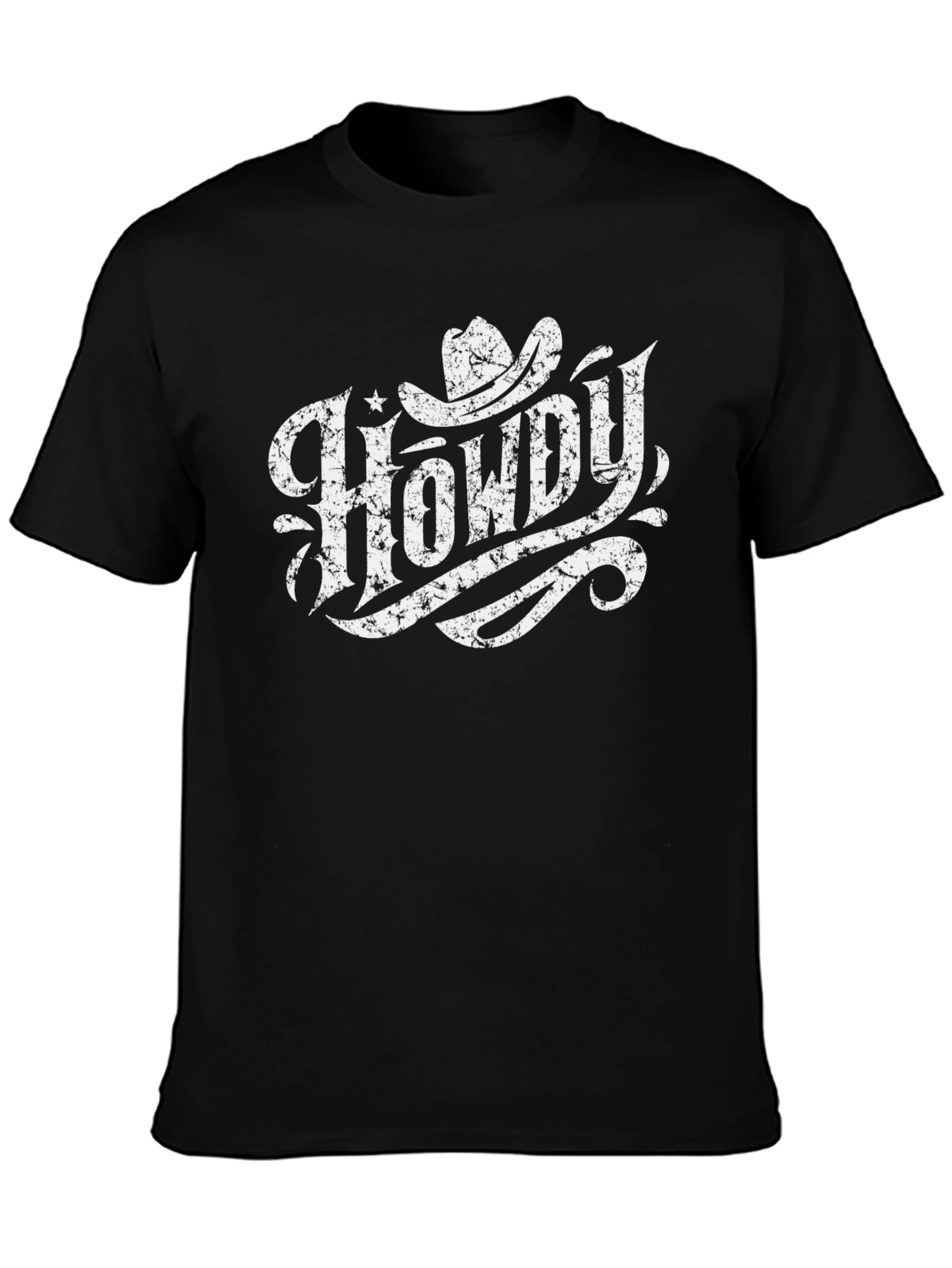 Howdy Cowboy Graphic T-Shirt - Western Style