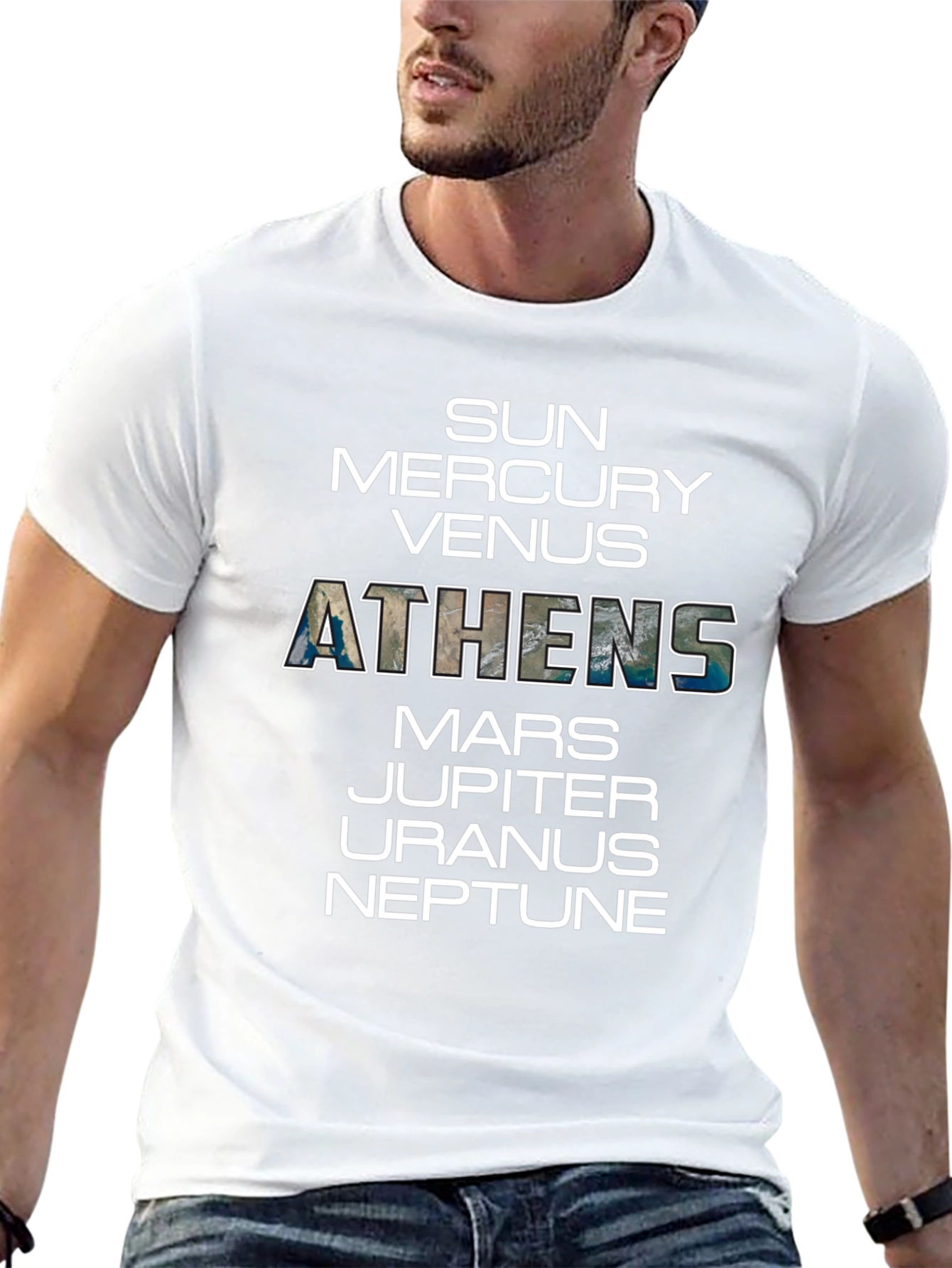 Athens Planet Graphic T-Shirt
