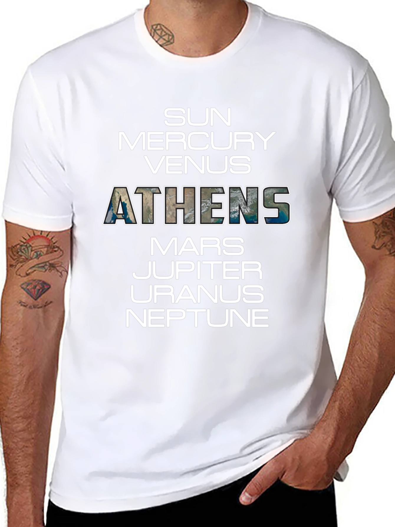 Athens Planet Graphic T-Shirt