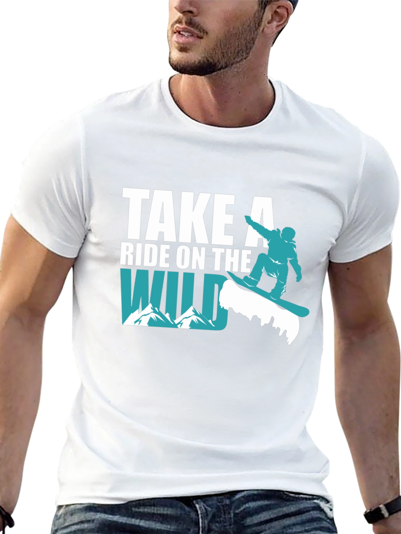 Wild Ride Snowboard T-Shirt - Adventurous Style