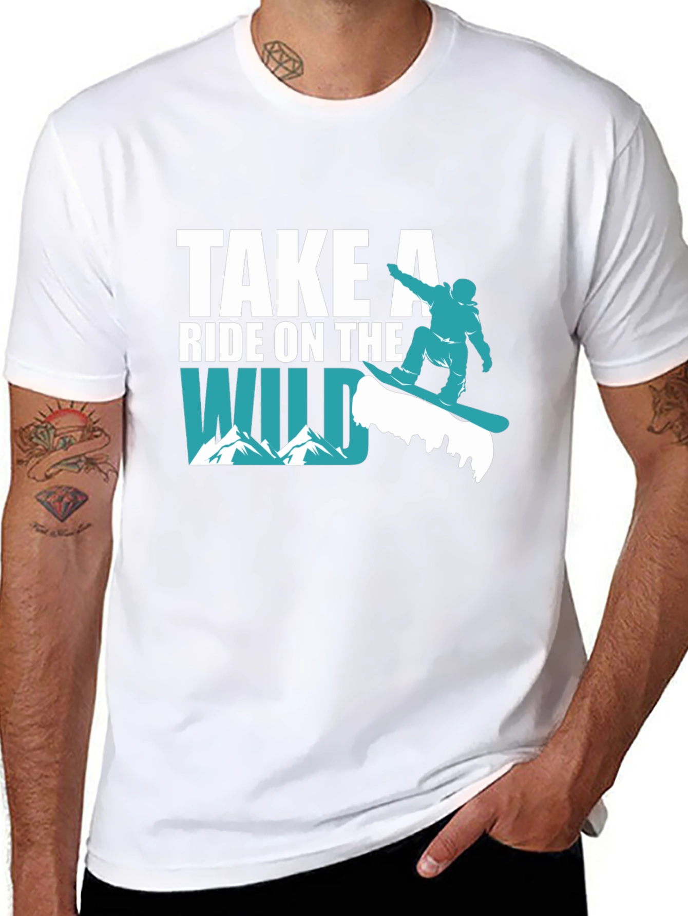 Wild Ride Snowboard T-Shirt - Adventurous Style