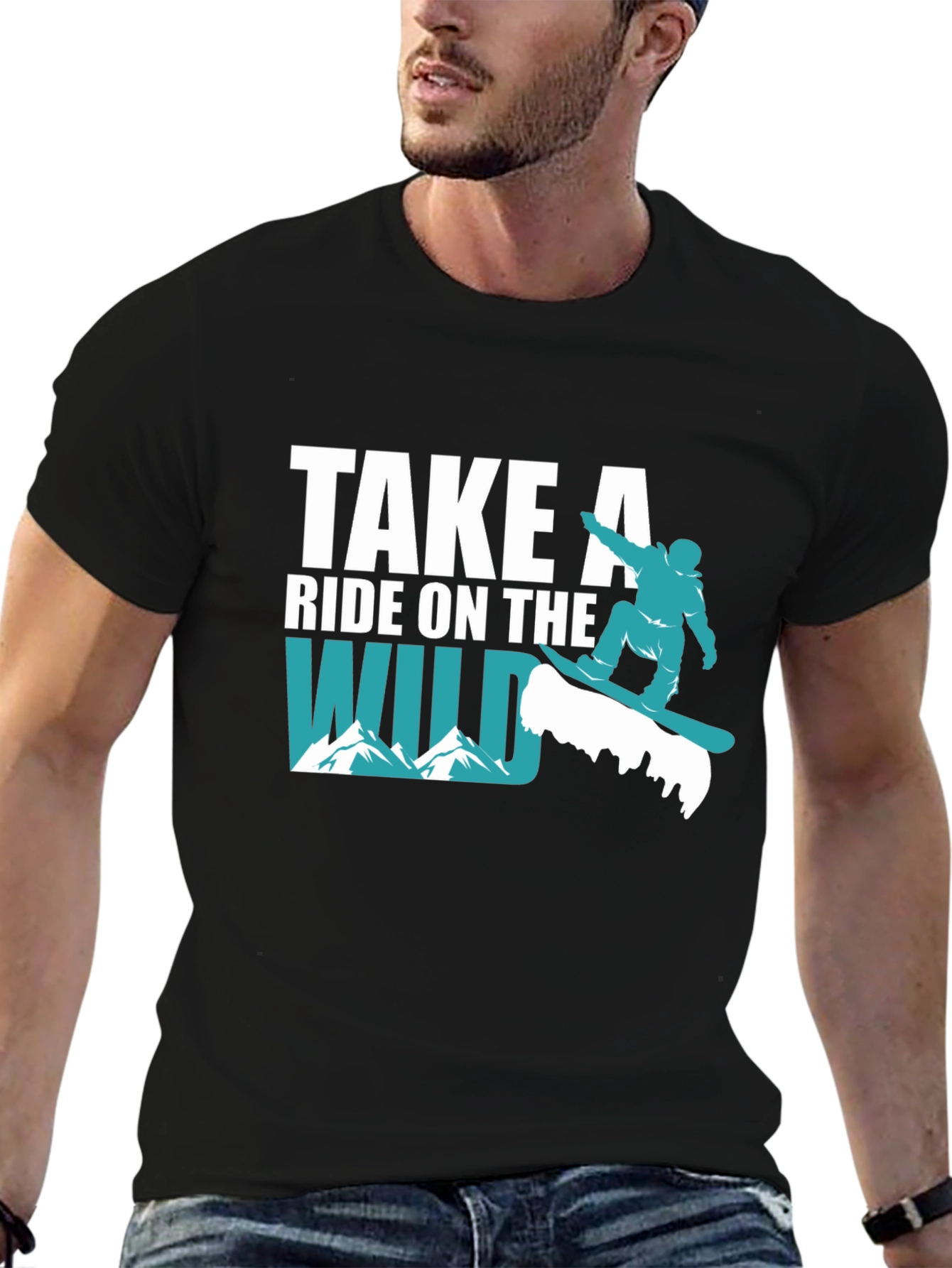 Wild Ride Snowboard T-Shirt - Adventurous Style
