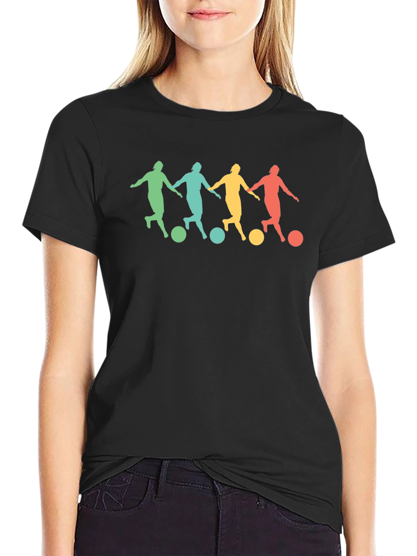 Retro Soccer Player Graphic Tee