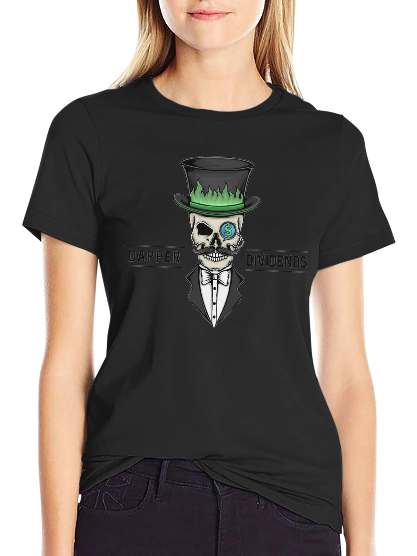 Skull Gentleman Black T-Shirt