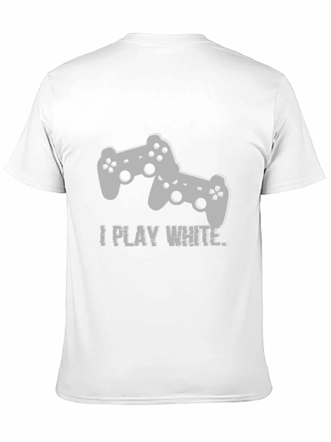 I Play White Gaming Controller Graphic Tee