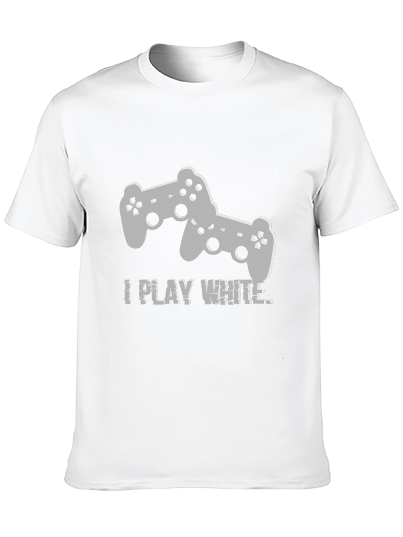I Play White Gaming Controller Graphic Tee