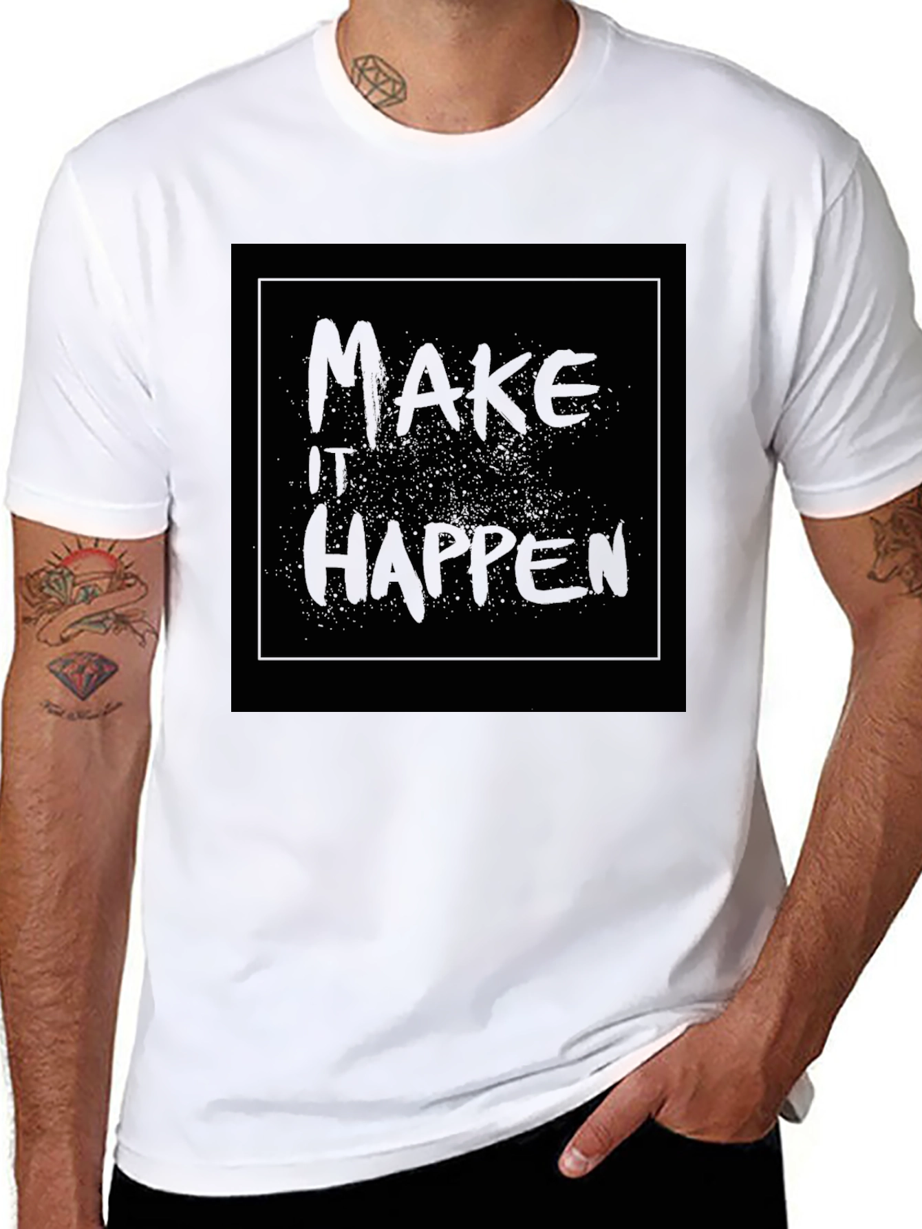 Make It Happen Graphic Tee - Black