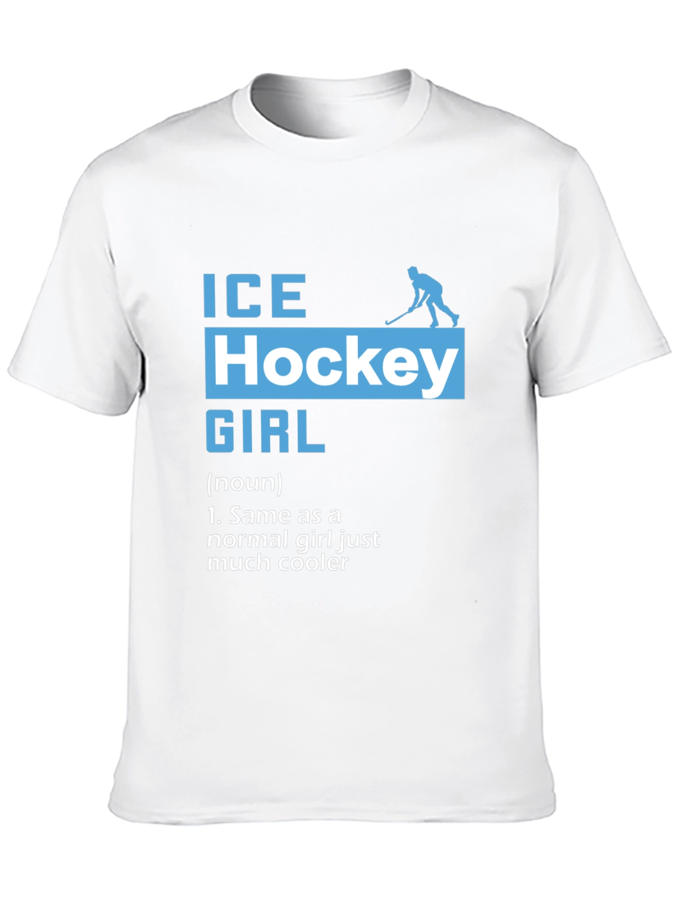 Ice Hockey Girl T-Shirt - Cool Hockey Player Tee