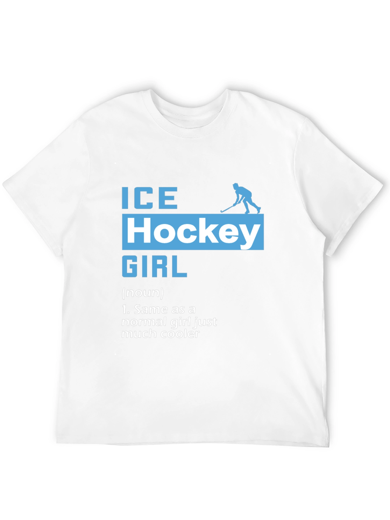 Ice Hockey Girl T-Shirt - Cool Hockey Player Tee