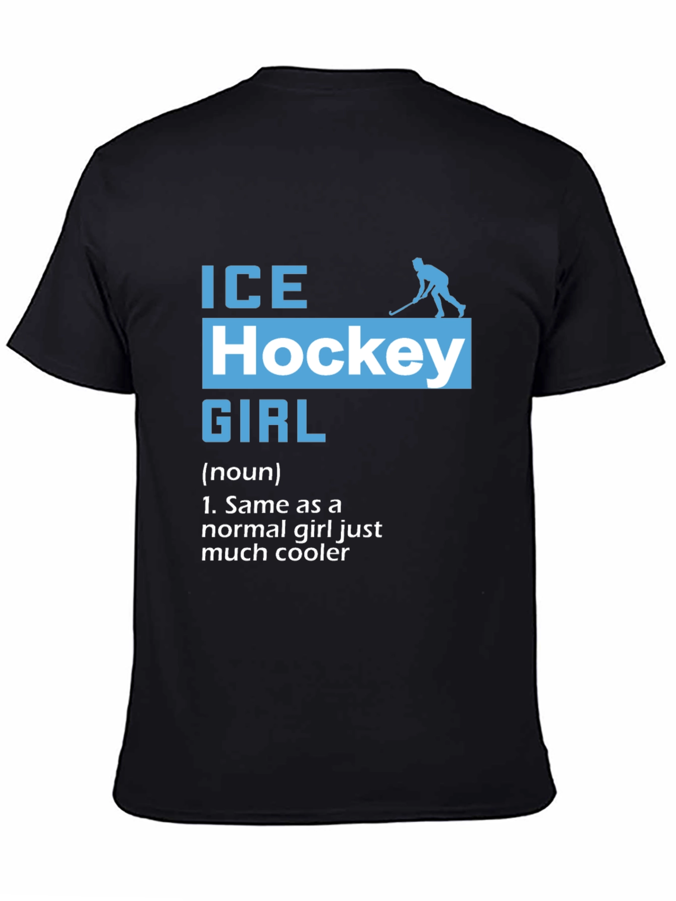 Ice Hockey Girl T-Shirt - Cool Hockey Player Tee