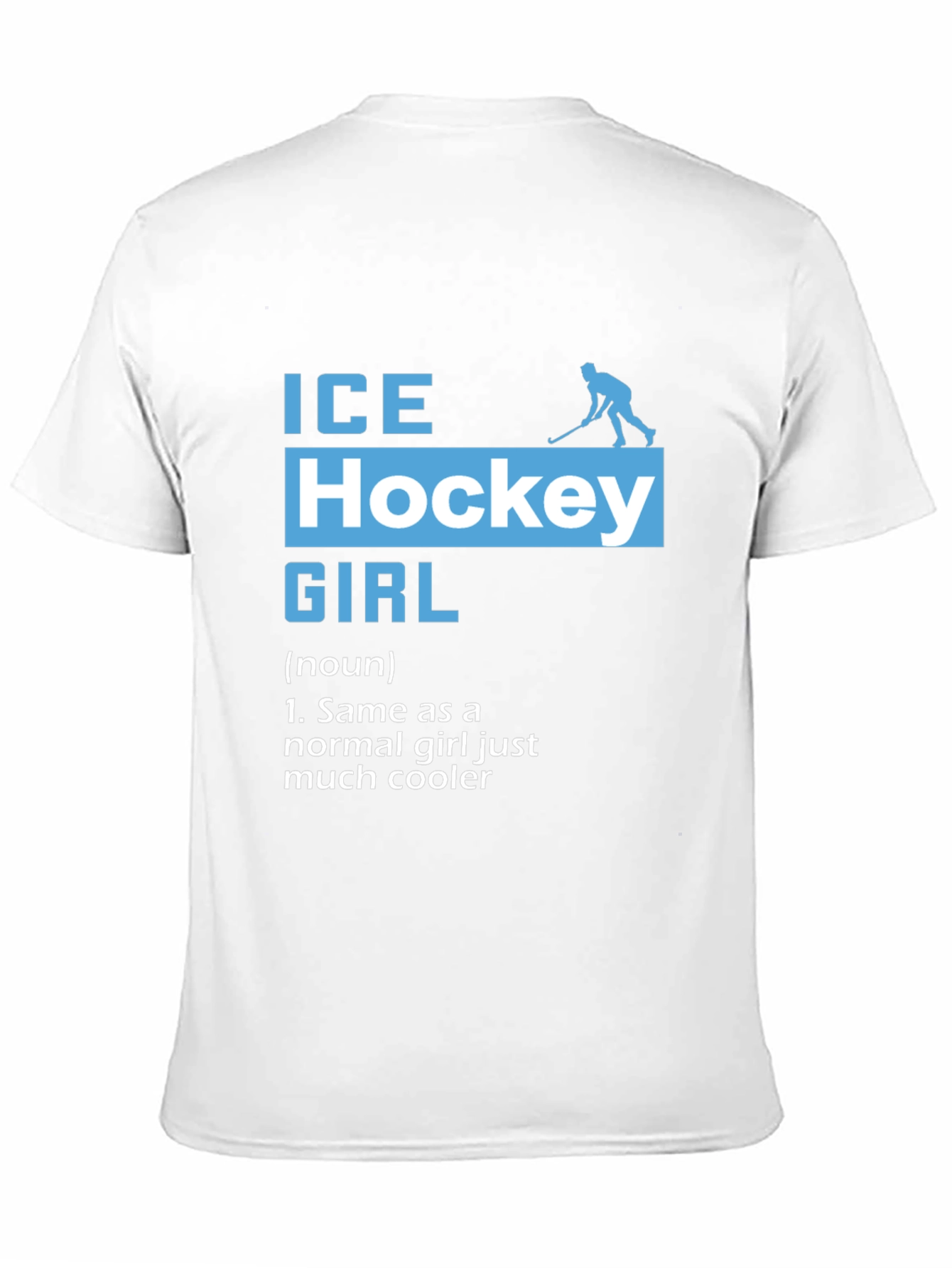 Ice Hockey Girl T-Shirt - Cool Hockey Player Tee