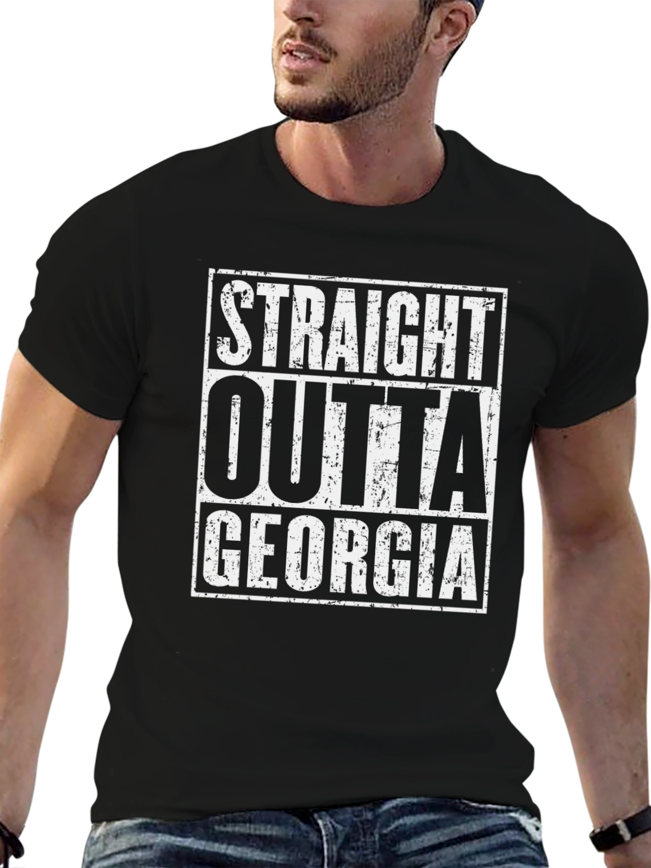 Straight Outta Georgia Graphic T-Shirt