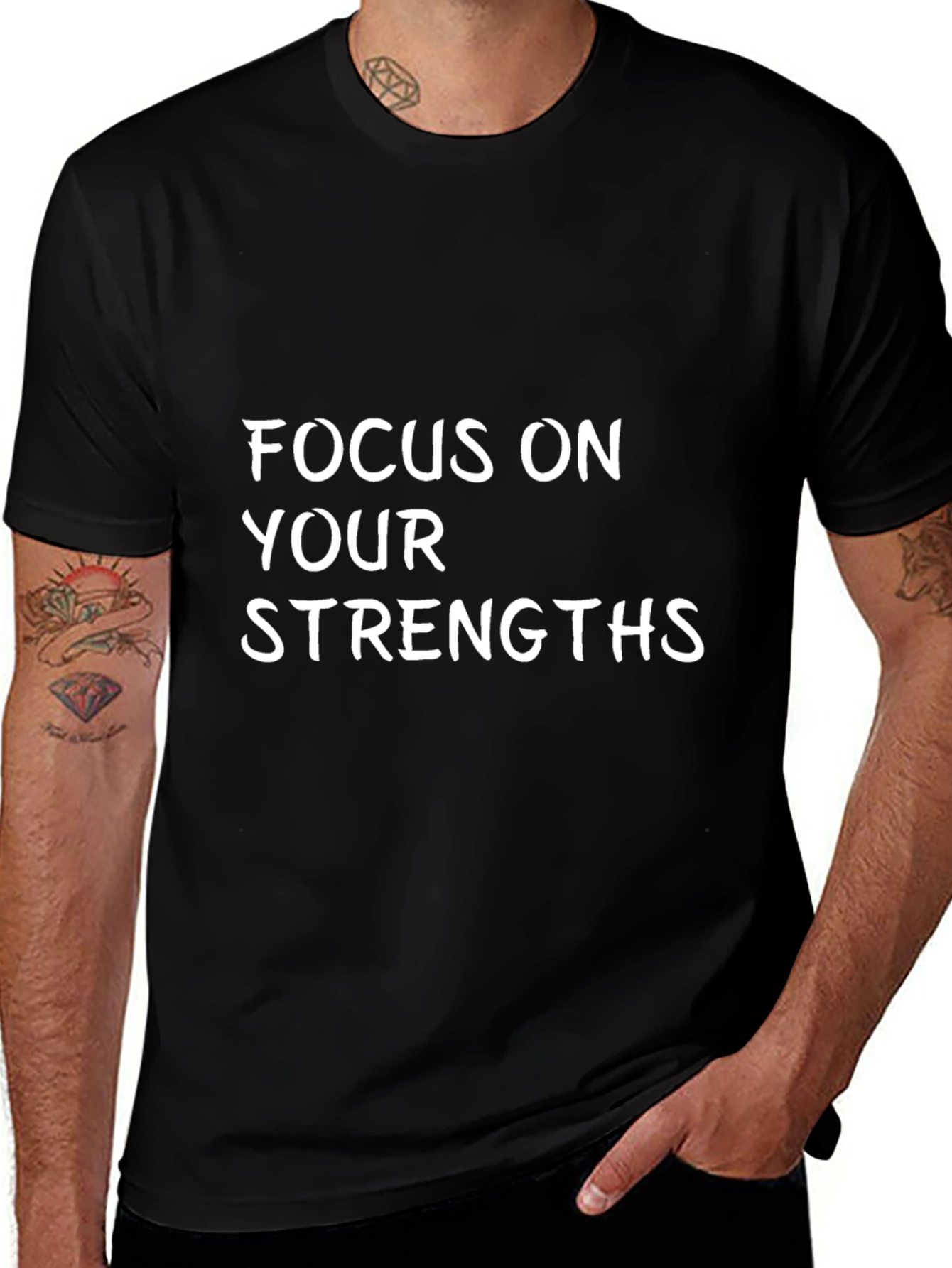 Focus on Your Strengths Black T-Shirt