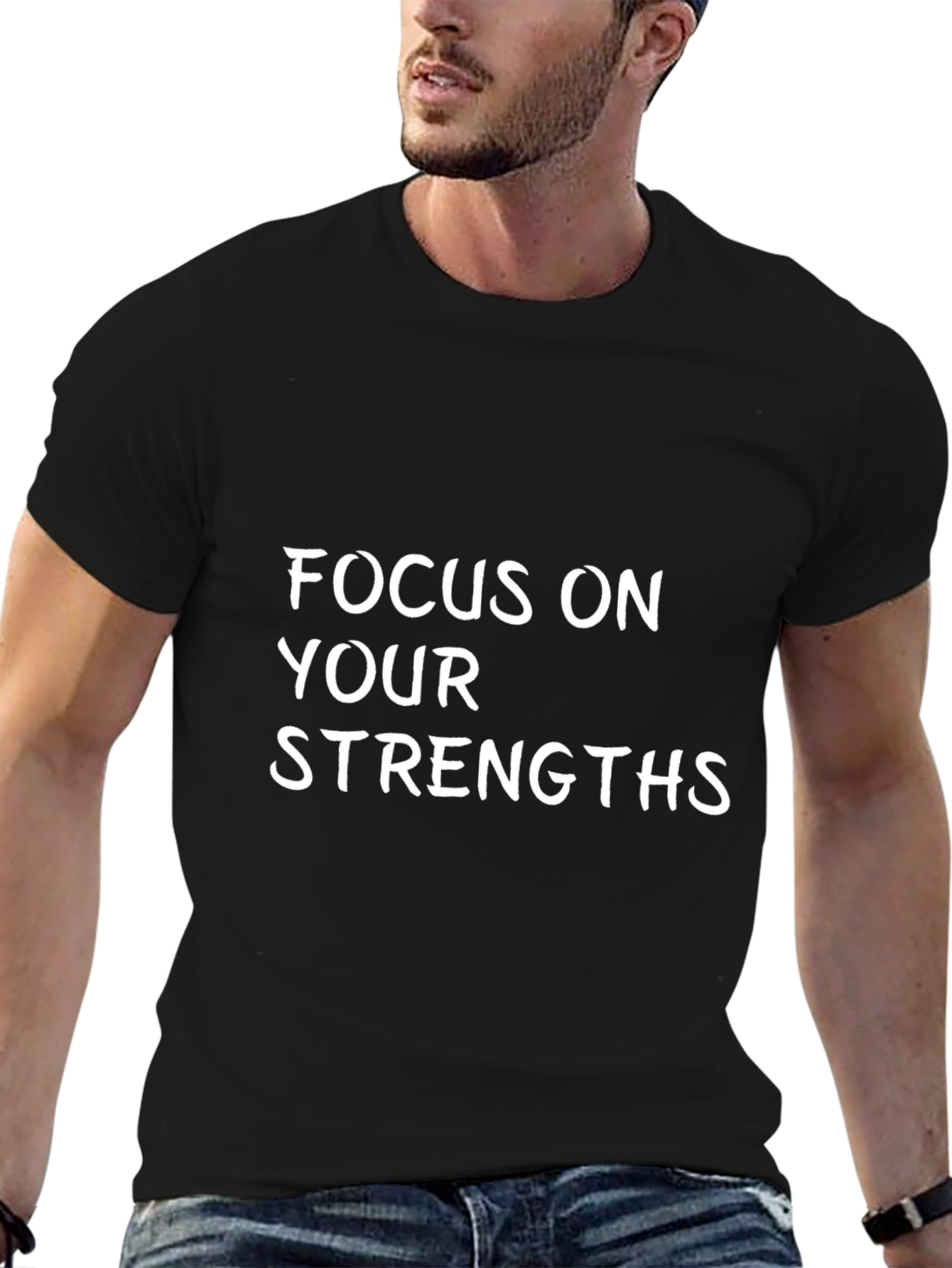 Focus on Your Strengths Black T-Shirt