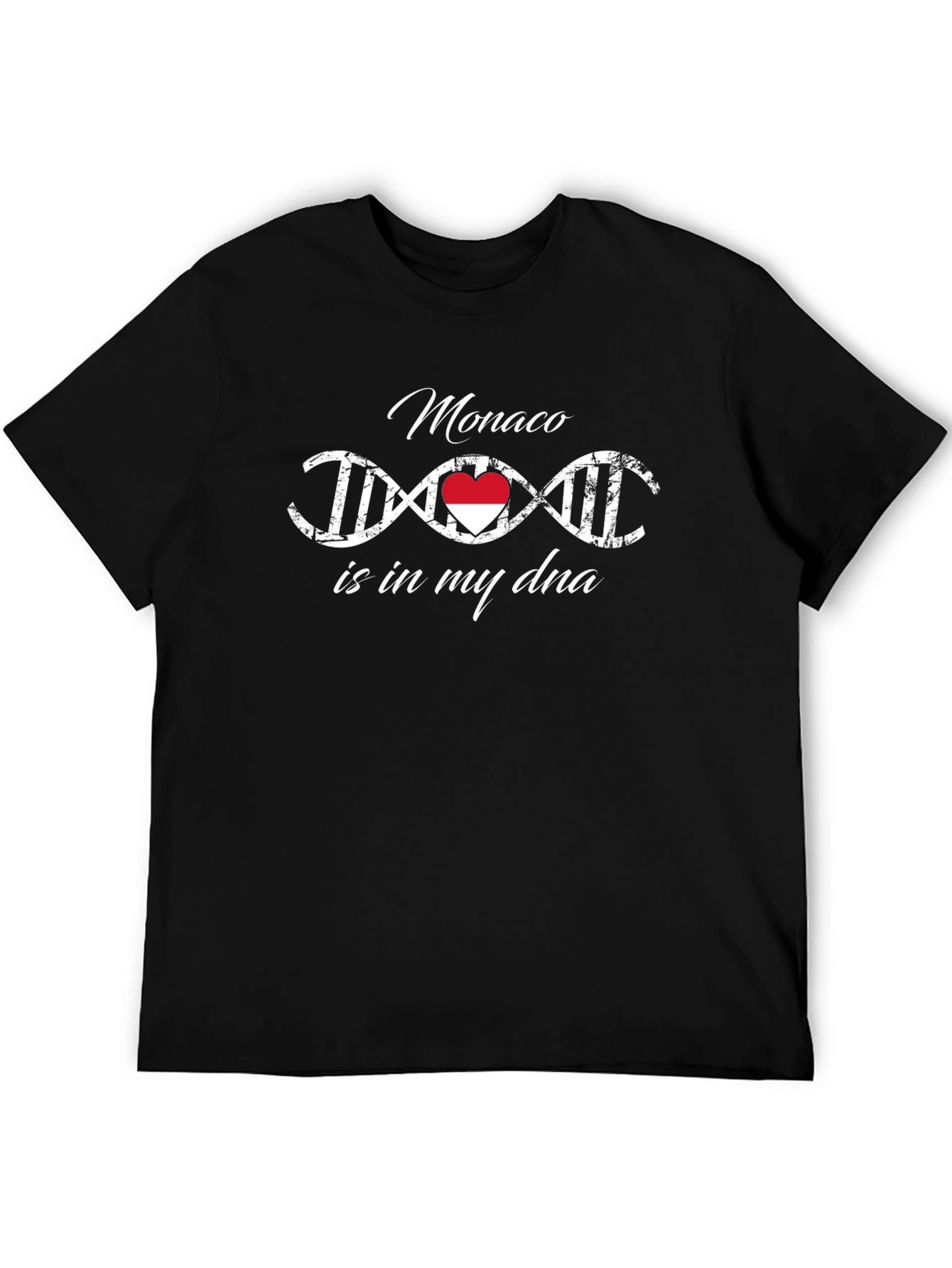 Monaco DNA T-Shirt - Black Cotton Tee