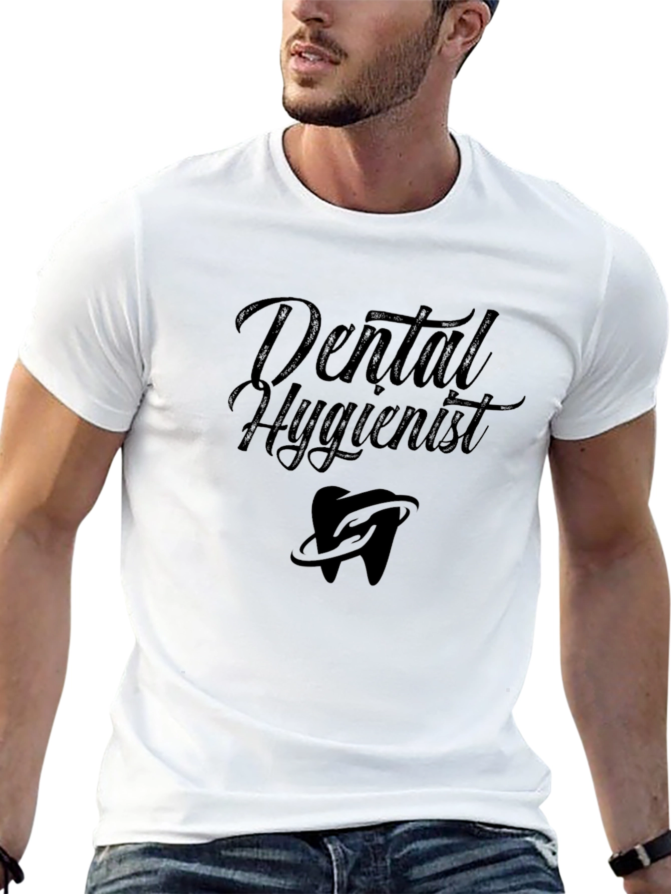 Dental Hygienist Graphic T-Shirt - Black Cotton Tee