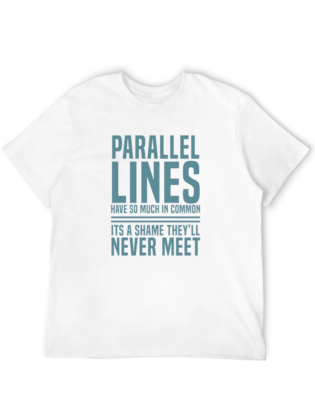 Parallel Lines Funny Graphic T-Shirt