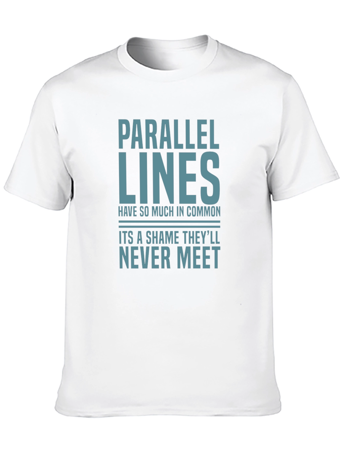 Parallel Lines Funny Graphic T-Shirt
