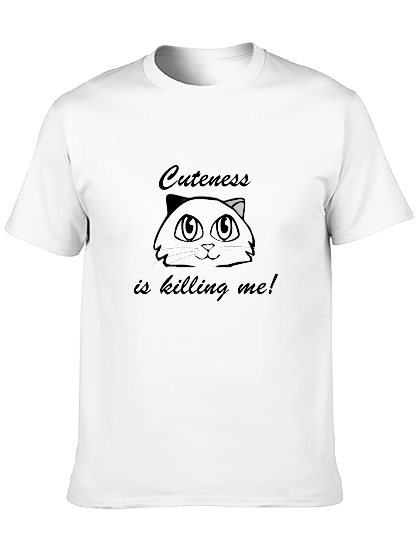 Cute Cat T-Shirt - Cuteness is Killing Me!