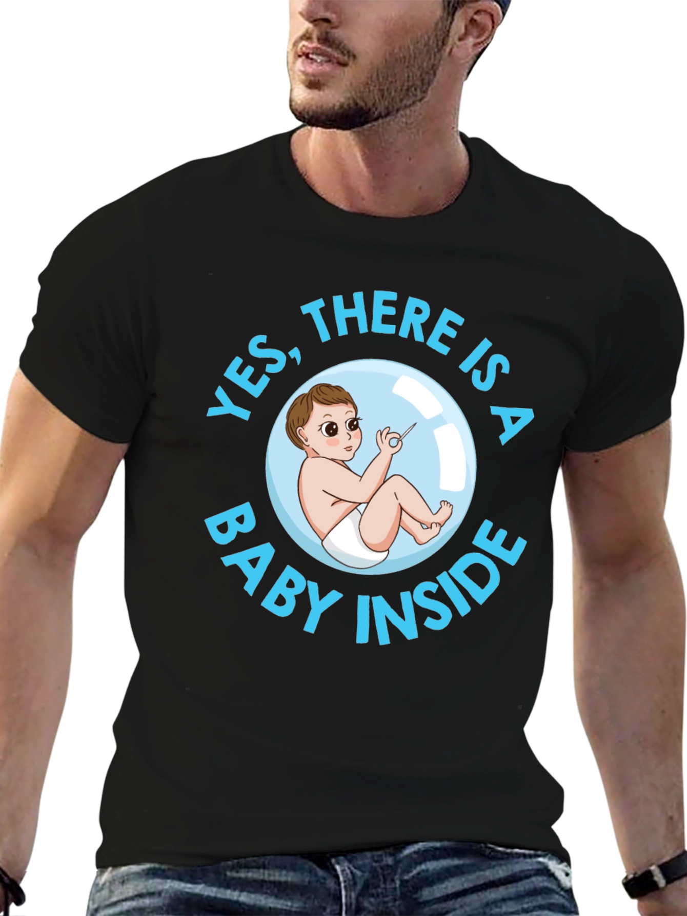 Funny Pregnancy T-Shirt - Baby Inside!