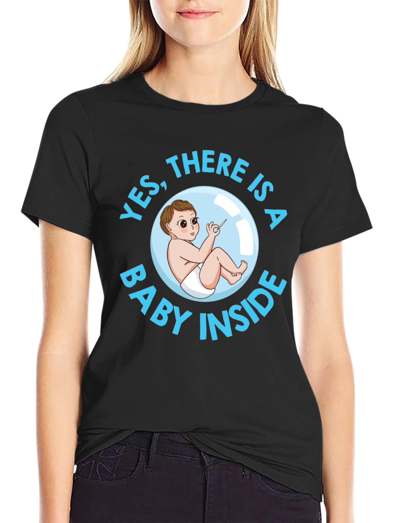 Funny Pregnancy T-Shirt - Baby Inside!