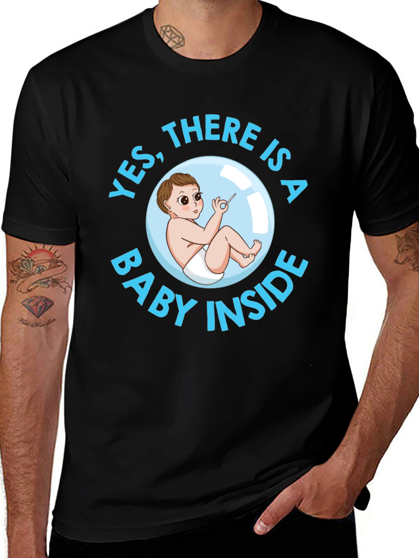 Funny Pregnancy T-Shirt - Baby Inside!