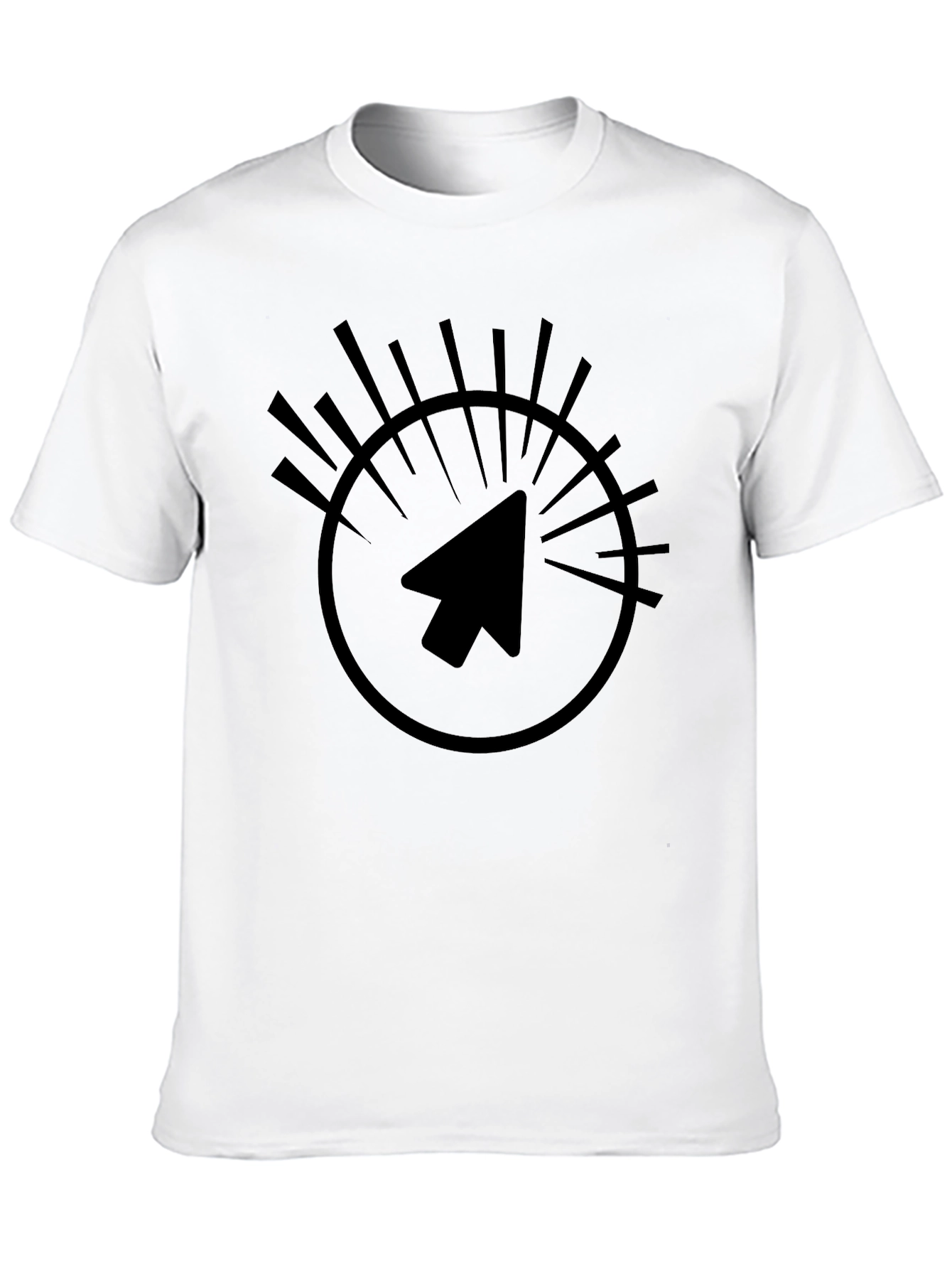 Pointer Graphic Print Black T-Shirt