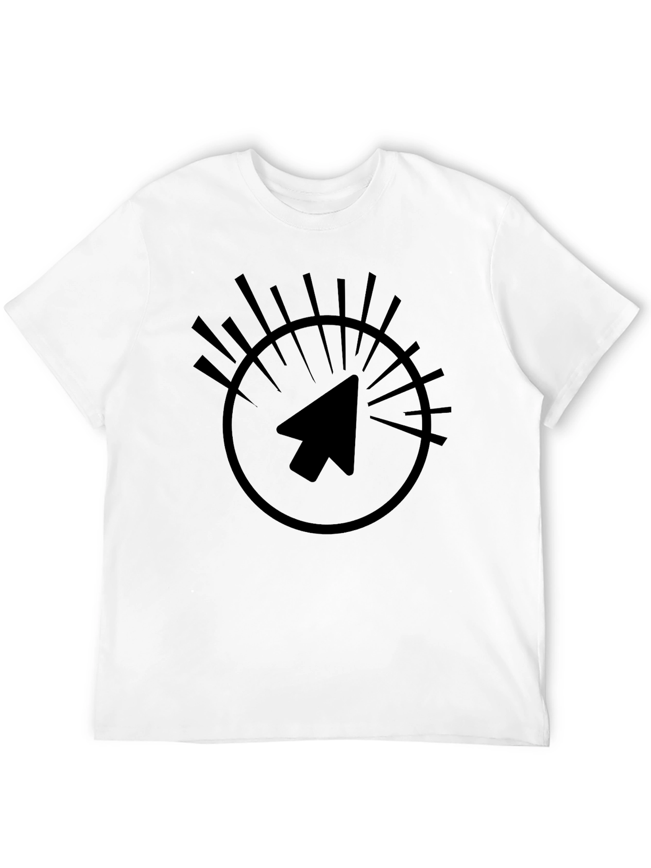 Pointer Graphic Print Black T-Shirt