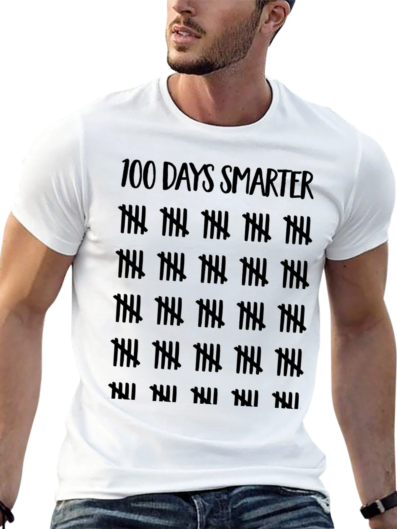 100 Days Smarter T-Shirt - Black