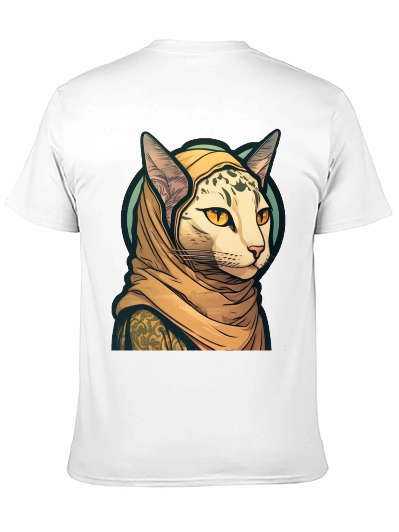 Cat in Headscarf T-Shirt - Unique Graphic Tee