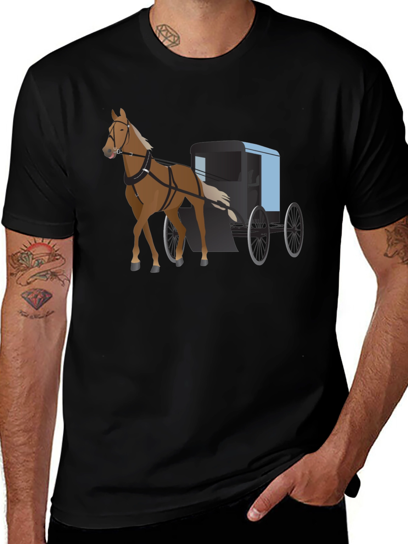Horse Drawn Carriage T-Shirt
