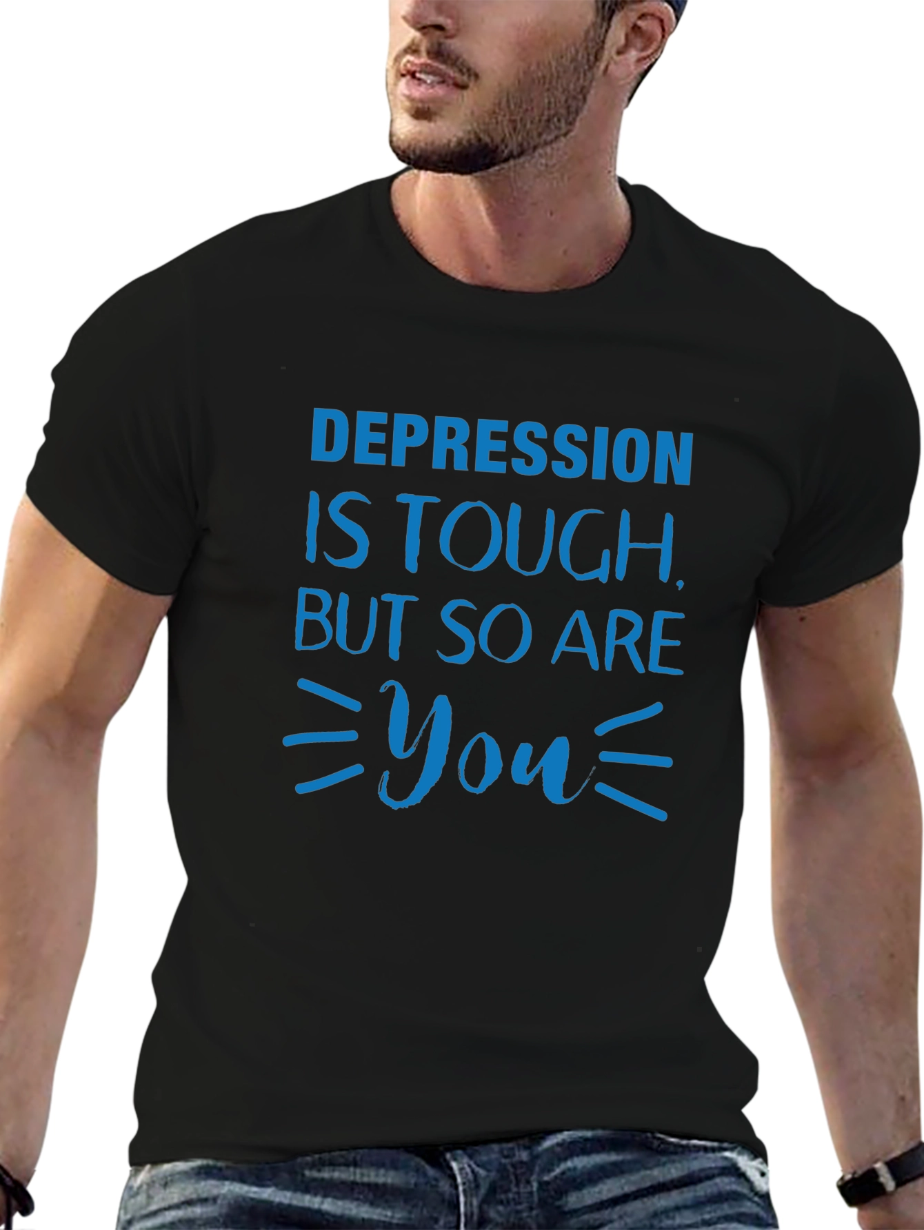 Depression is Tough T-Shirt: Mental Health Awareness