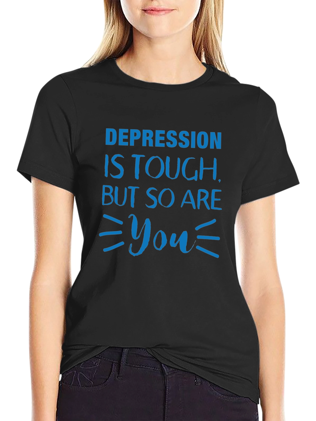 Depression is Tough T-Shirt: Mental Health Awareness