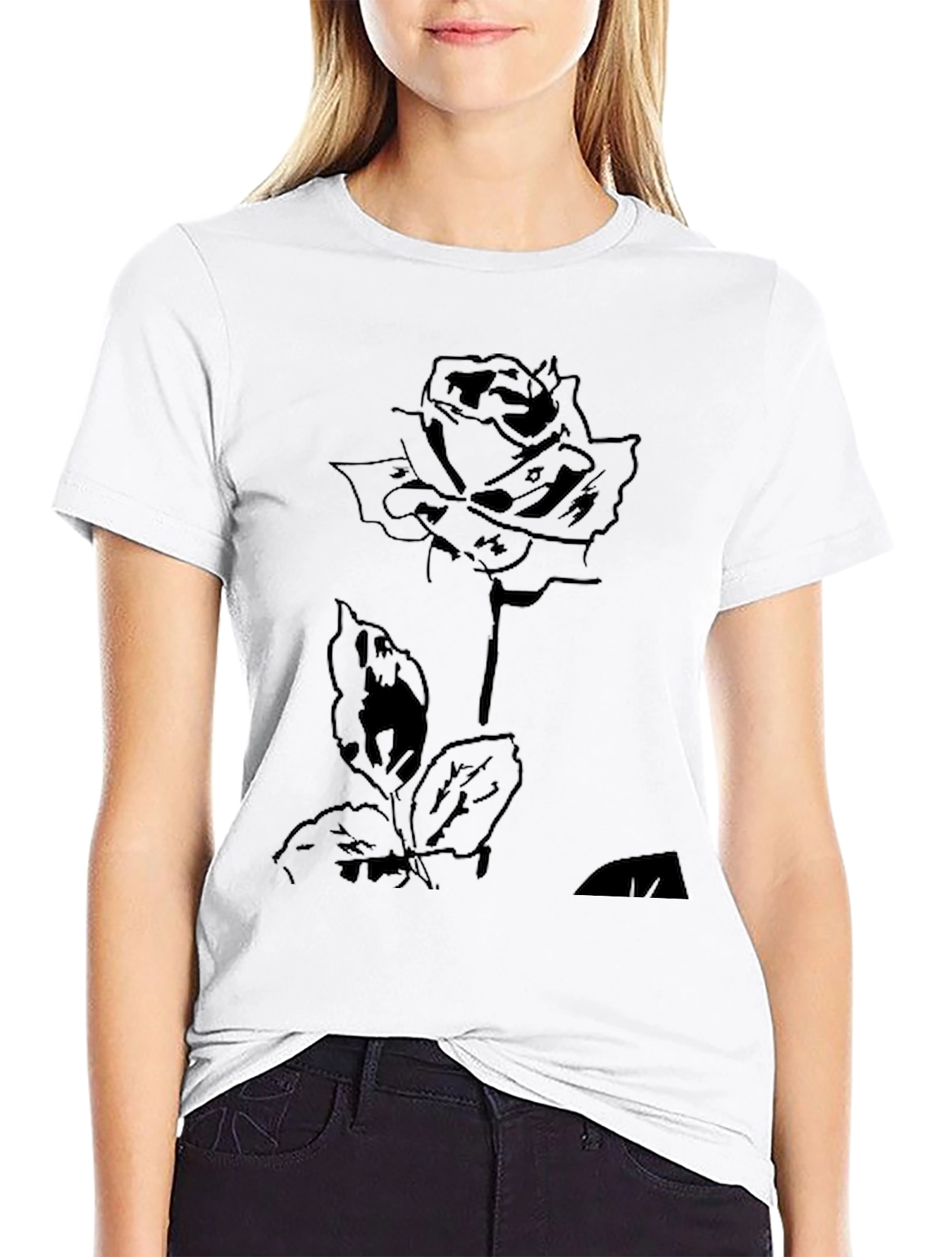 Black Rose Graphic T-Shirt