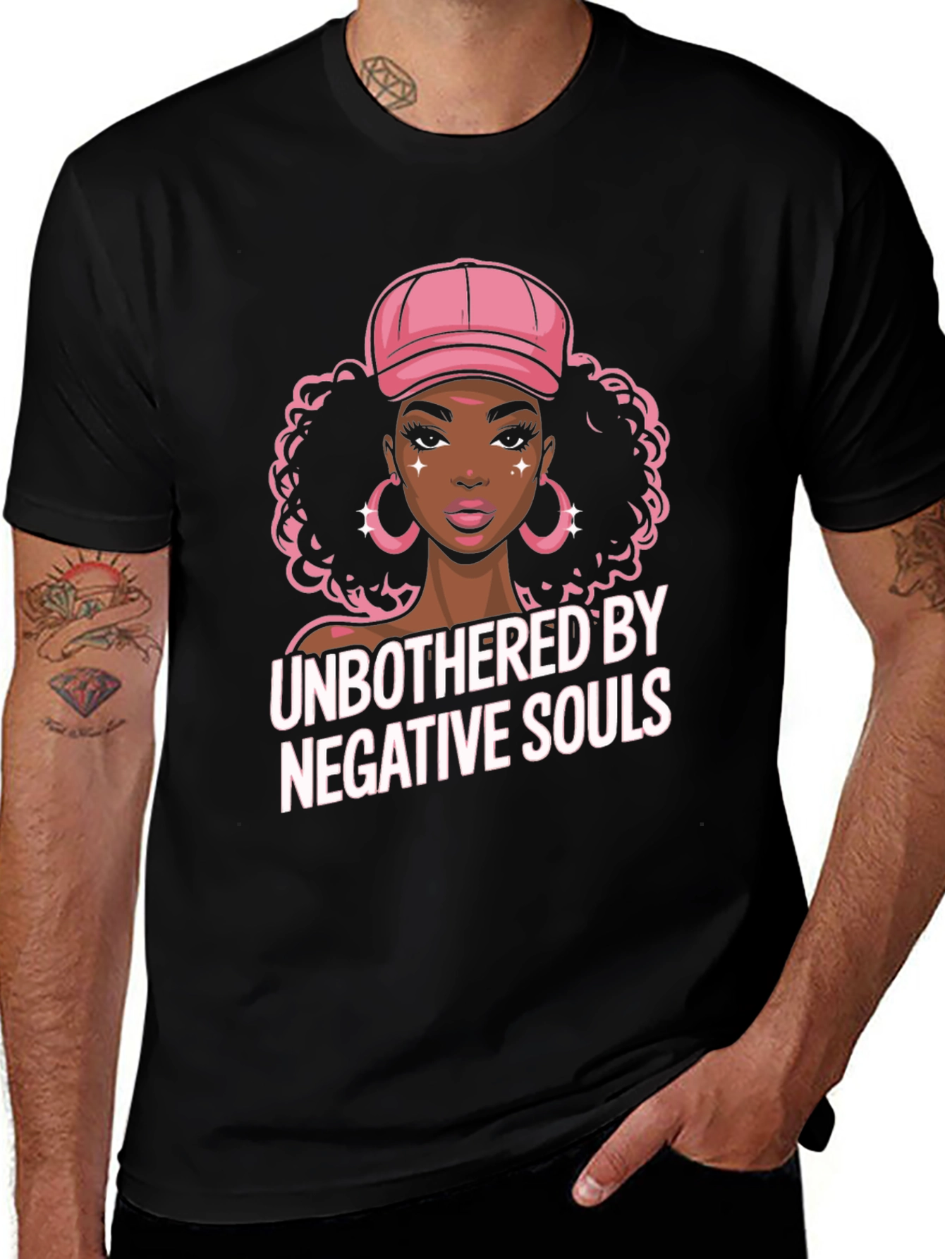 Unbothered By Negative Souls Graphic Tee