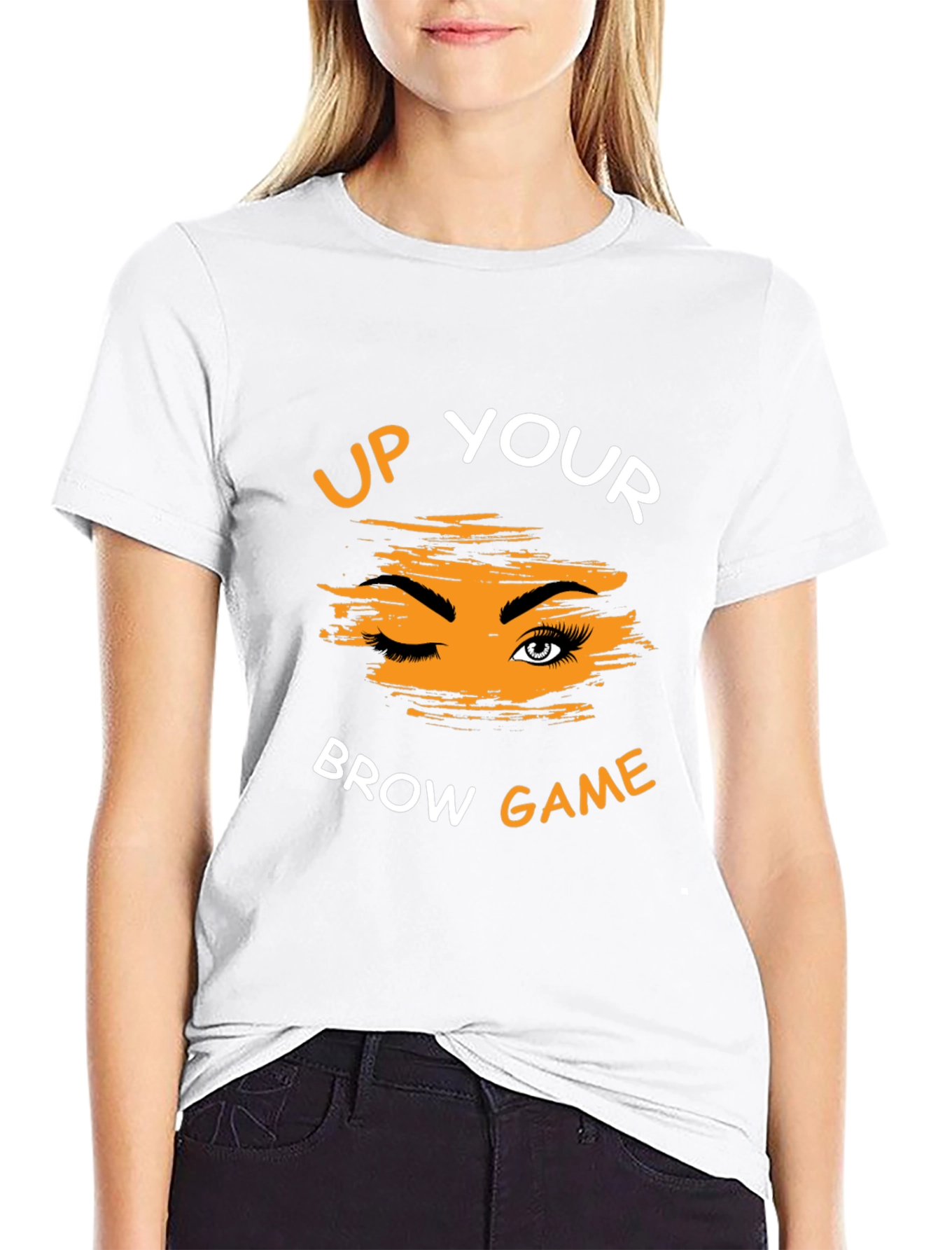 Up Your Brow Game Graphic Tee - Unisex