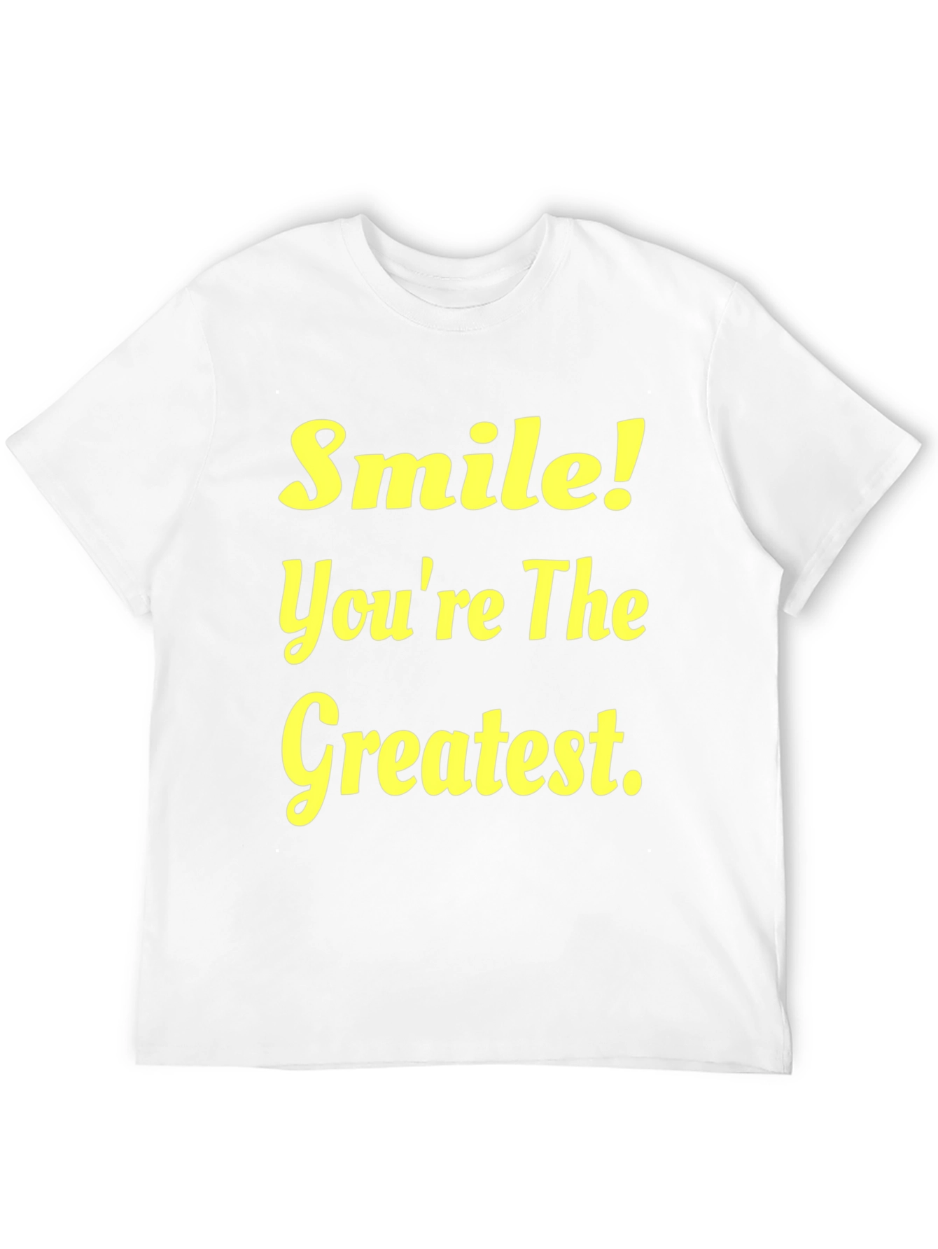 Smile Youre The Greatest Black Graphic T-Shirt