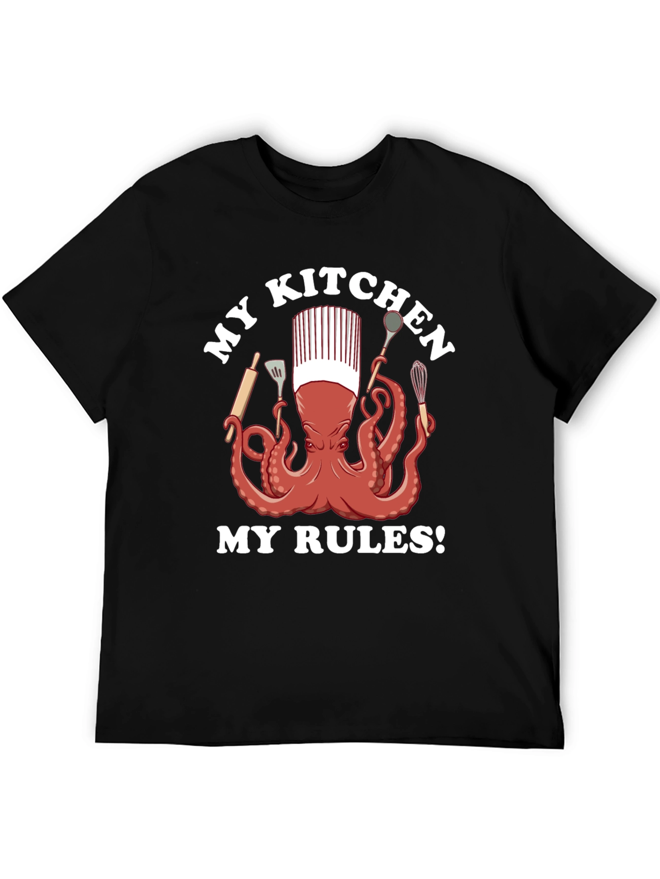 Chef Octopus Graphic T-Shirt - Kitchen Rules