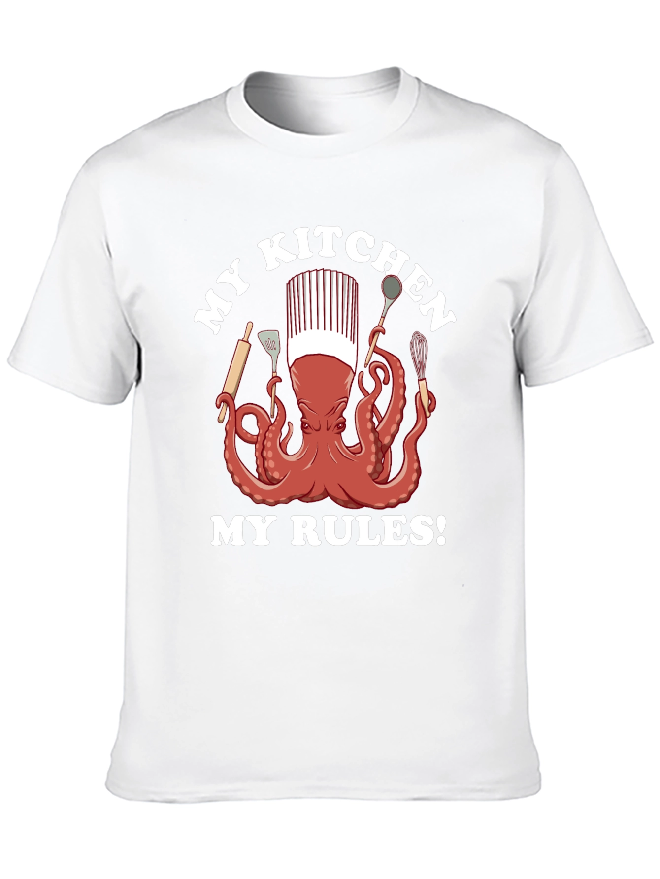 Chef Octopus Graphic T-Shirt - Kitchen Rules