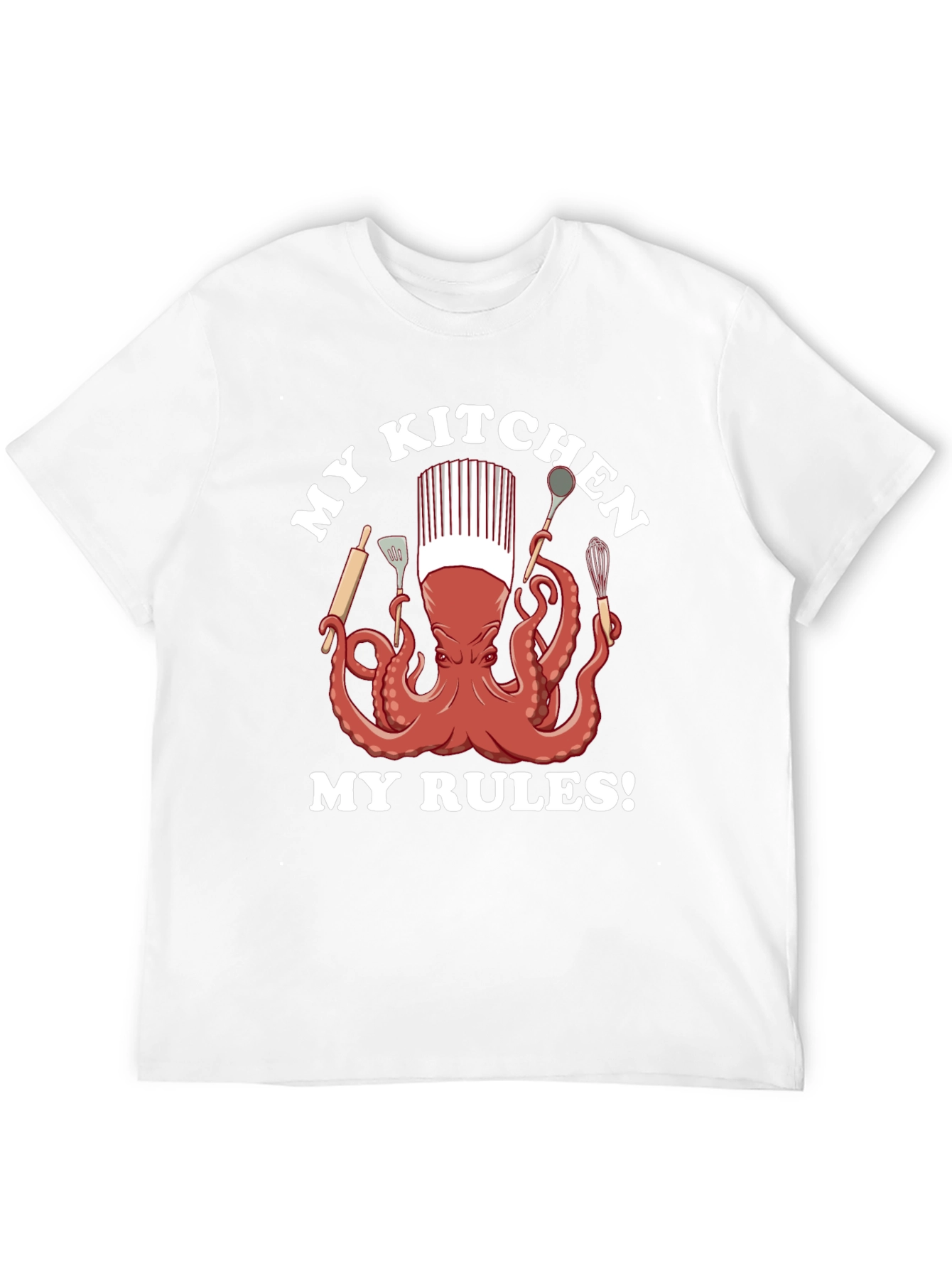Chef Octopus Graphic T-Shirt - Kitchen Rules