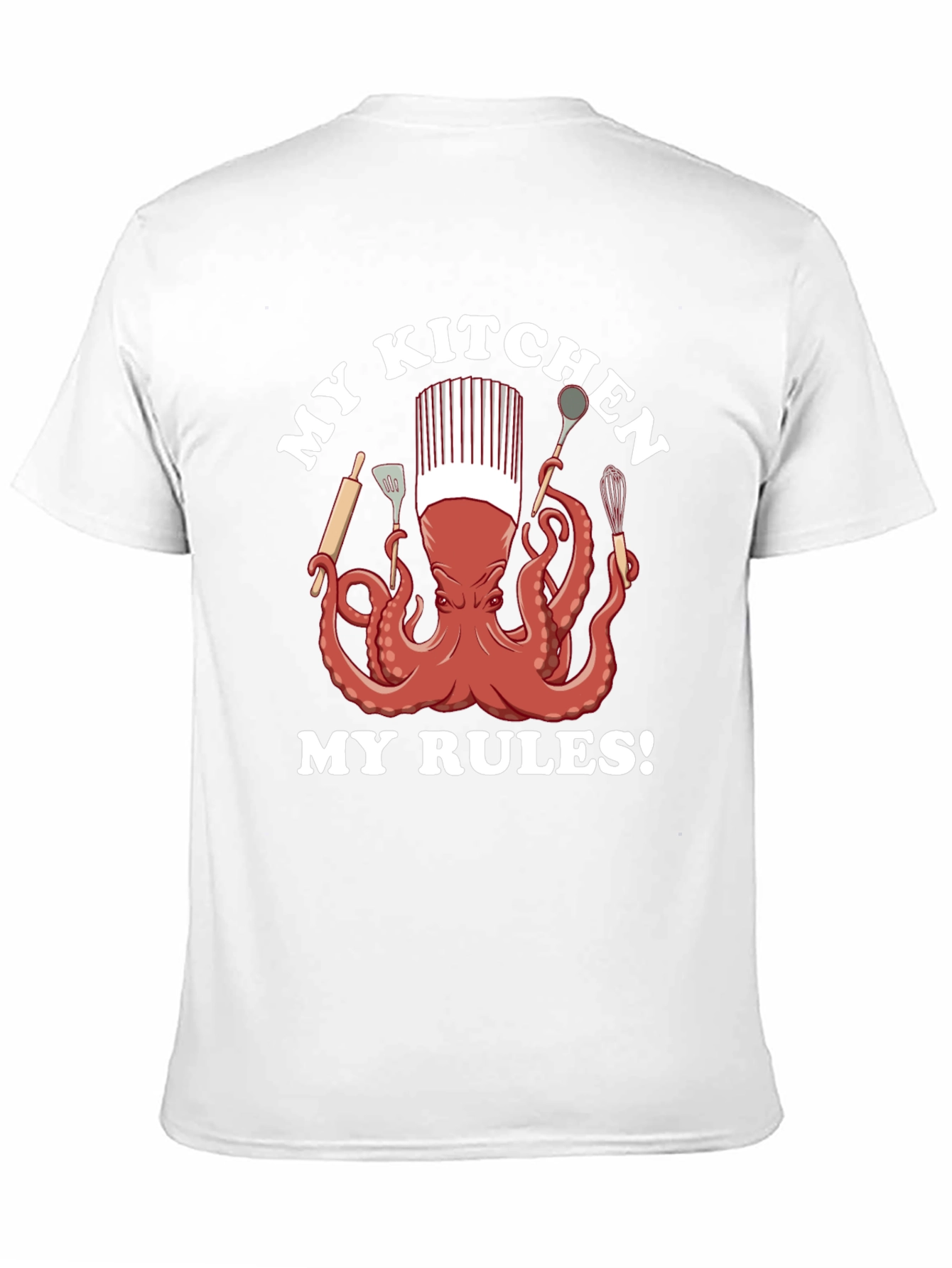 Chef Octopus Graphic T-Shirt - Kitchen Rules
